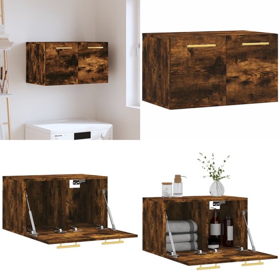 VidaXL Wandkast 60x36,5x35 cm bewerkt hout wit