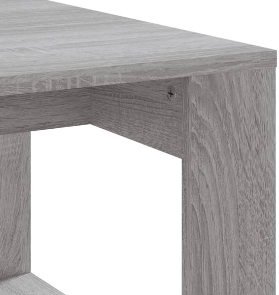 vidaXL Salontafel 102 x 50 x 36 cm, bois , chêne Sonoma gris