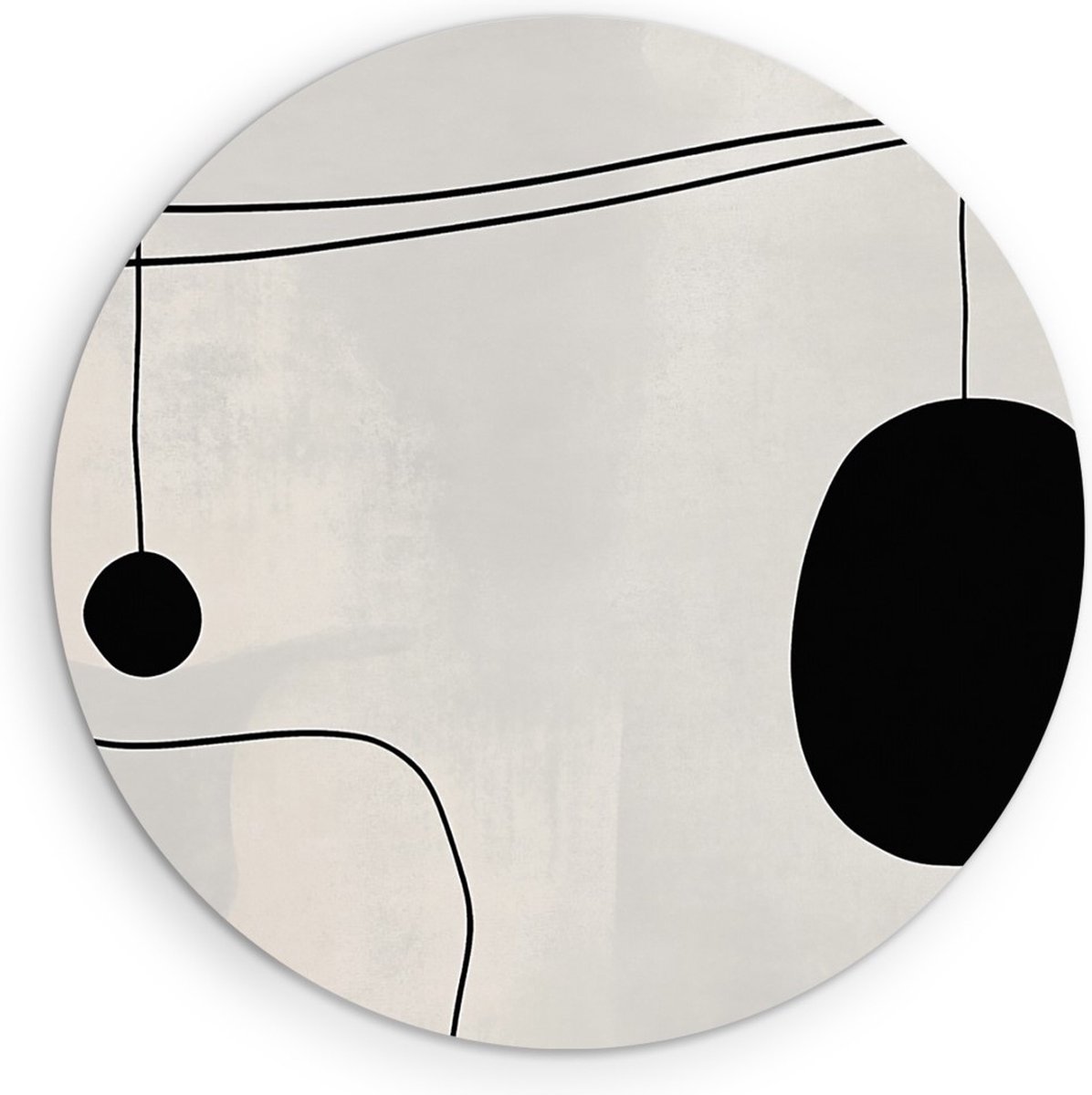 Saammp Muurcirkel Hout - Vormen - Minimalistisch - Abstract - Ø 40 - Wandcirkel - Wanddecoratie Cirkel - Muurdecoratie Woonkamer - Slaapkamer decoratie - Rond Schilderij