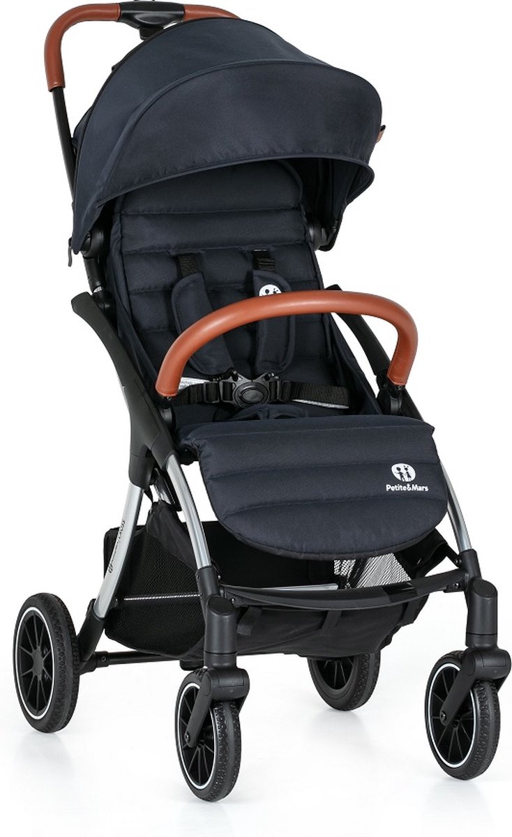 PETITE&MARS Kinderwagen Cross Anthracite Blue