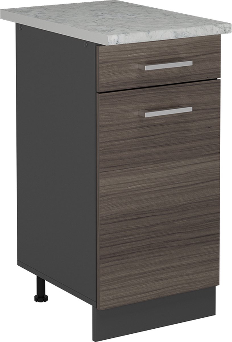 Vicco R-Line Keukenonderkast – 40 cm WB Marmer Edel grijs