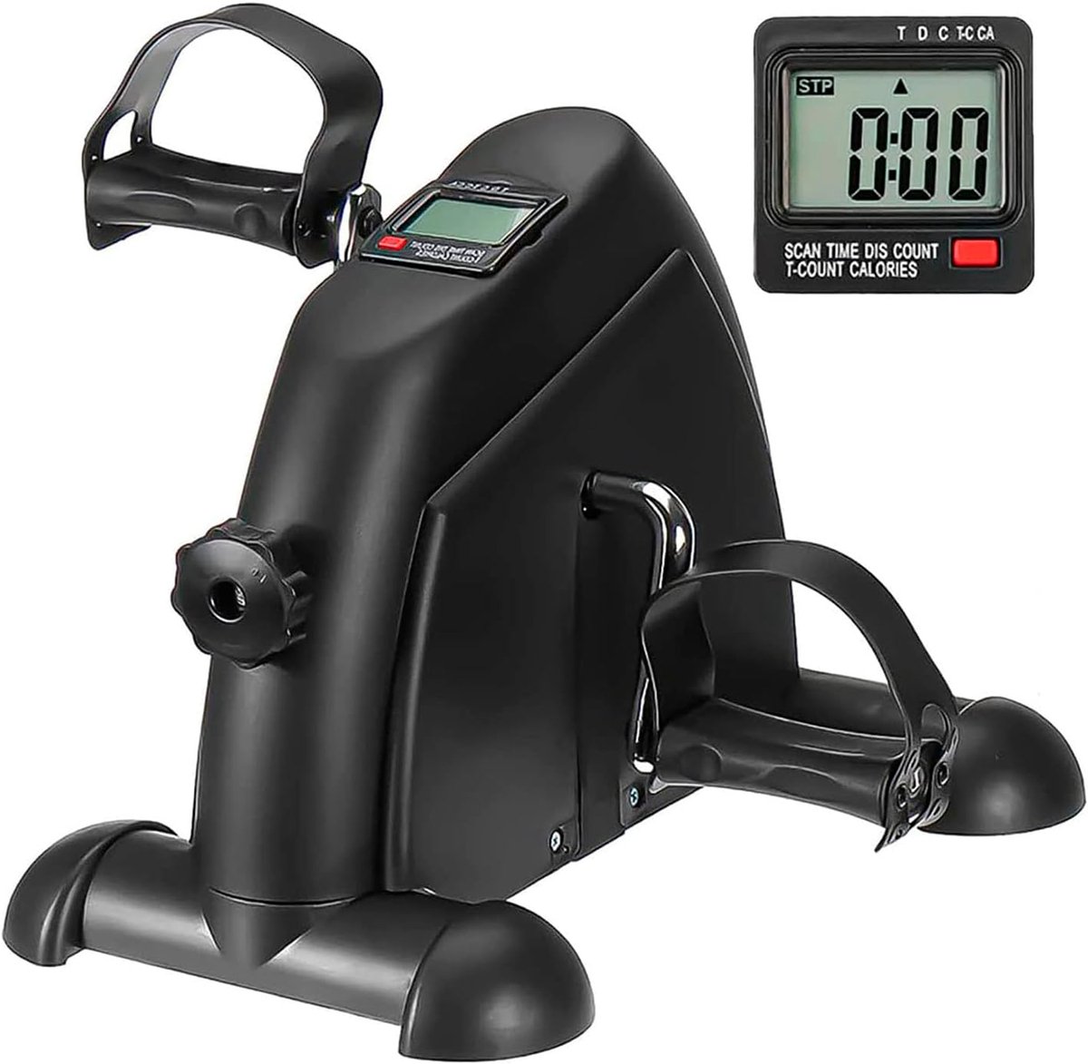 Mini Hometrainer voor Boven- en Onderlichaam met LCD-scherm en Instelbare Weerstand