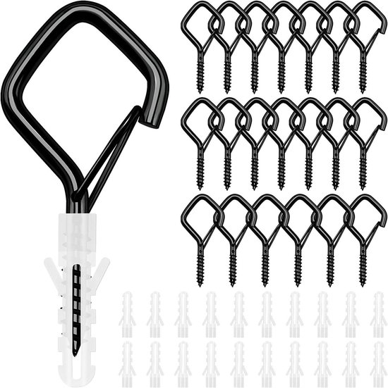 Schroefhaken: diverse maten voor ophangen en bevestigen - Schroefhaakjes, Schroefhaken, Haak met schroef, Haak met schroefdraad