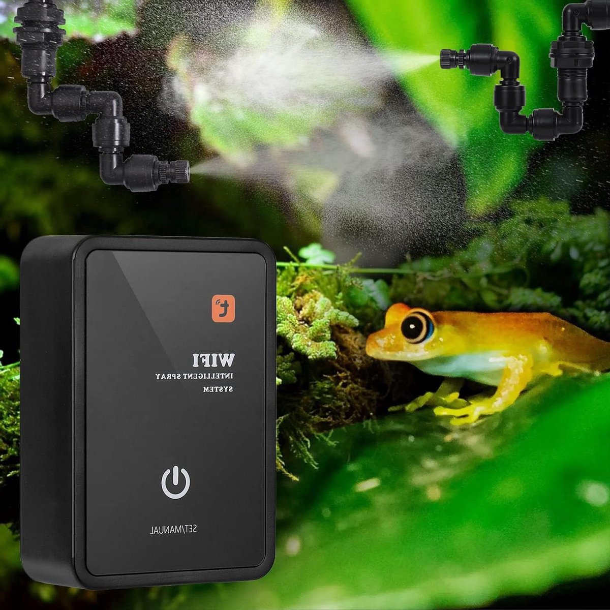 Reptielen luchtbevochtiger - intelligent vernevelsysteem geschikt voor reptielen en plante