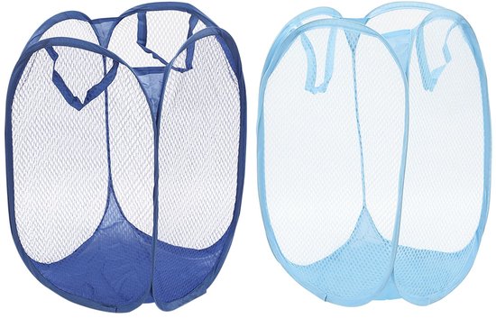 Meowoo 1 stuks waszak met trekkoord, 60 × 90 cm mesh waszakken voor delicate zware netto waszak voor wasmachine, Wasmachinenet, robuuste en duurzame nettas, Wit