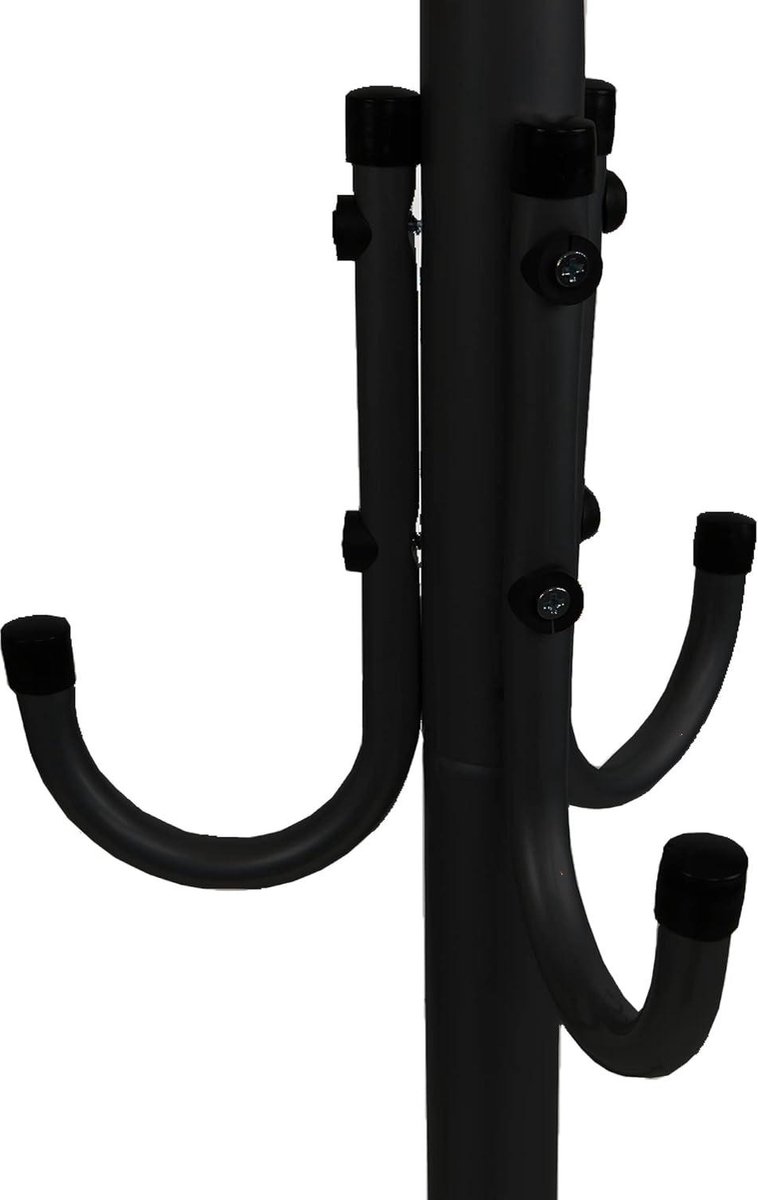 Mrs. Jones Mind Reader Staande metalen kapstok haak voor jas portemonnee sjaal paraplu boom standaard zwart 9 UK Coatrack11