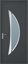 Bol.com Vente-unique Voordeur van aluminium H218 x L96 cm antraciet - rechts openslaand - DATELO aanbieding
