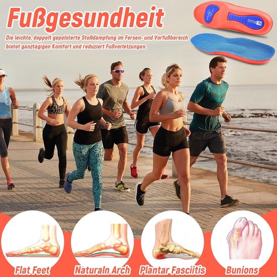 Siliconen Gel Orthopedische Inlegzolen - Boogondersteuning & Comfort