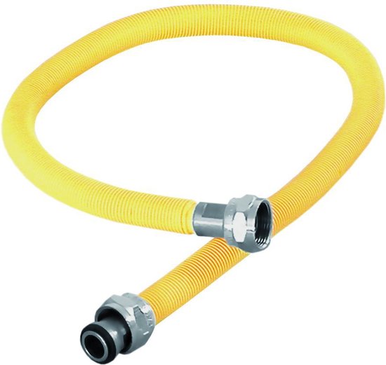 Bonfix Gasslang rvs/geel 600 mm