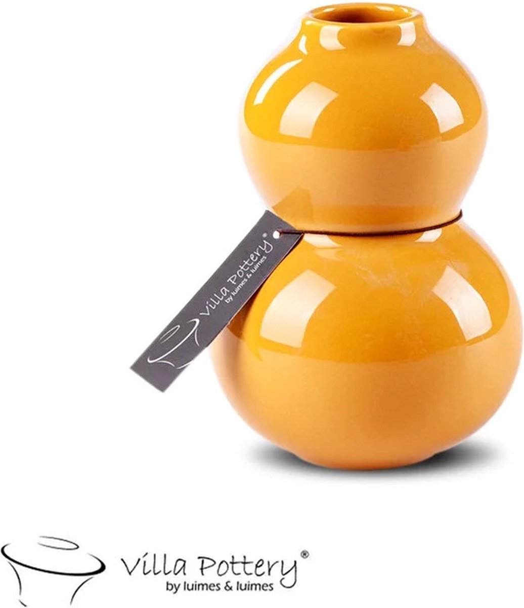 Villa Pottery Gele Vaas Barbapapa D9 x geel