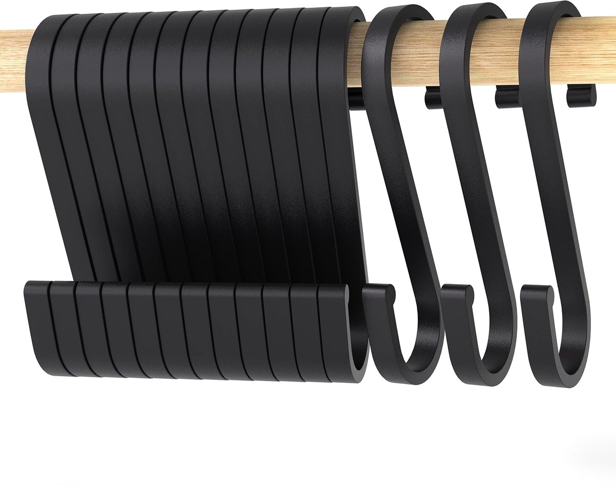My Ninki ® Sterke en Veelzijdige S-Haken Set van 12 voor Diverse Ophangbehoeften in Huis en Tuin