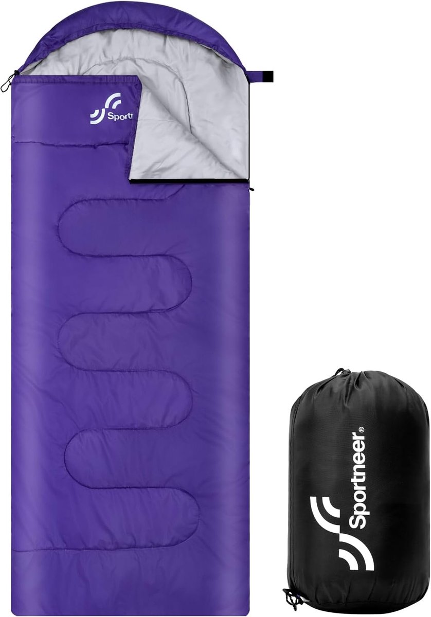 Outdoor Camping Slaapzak 3-4 Seizoenen - 220 x 85 cm - Draagbaar Ultralicht - Warme Zomer Slaapzakken - Kinderen Volwassenen - Trekking Reizen Wandelen