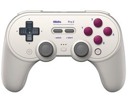 8Bitdo Pro 2 - Draadloze Controller - Hall Effect - Android/Nintendo Switch - Wit