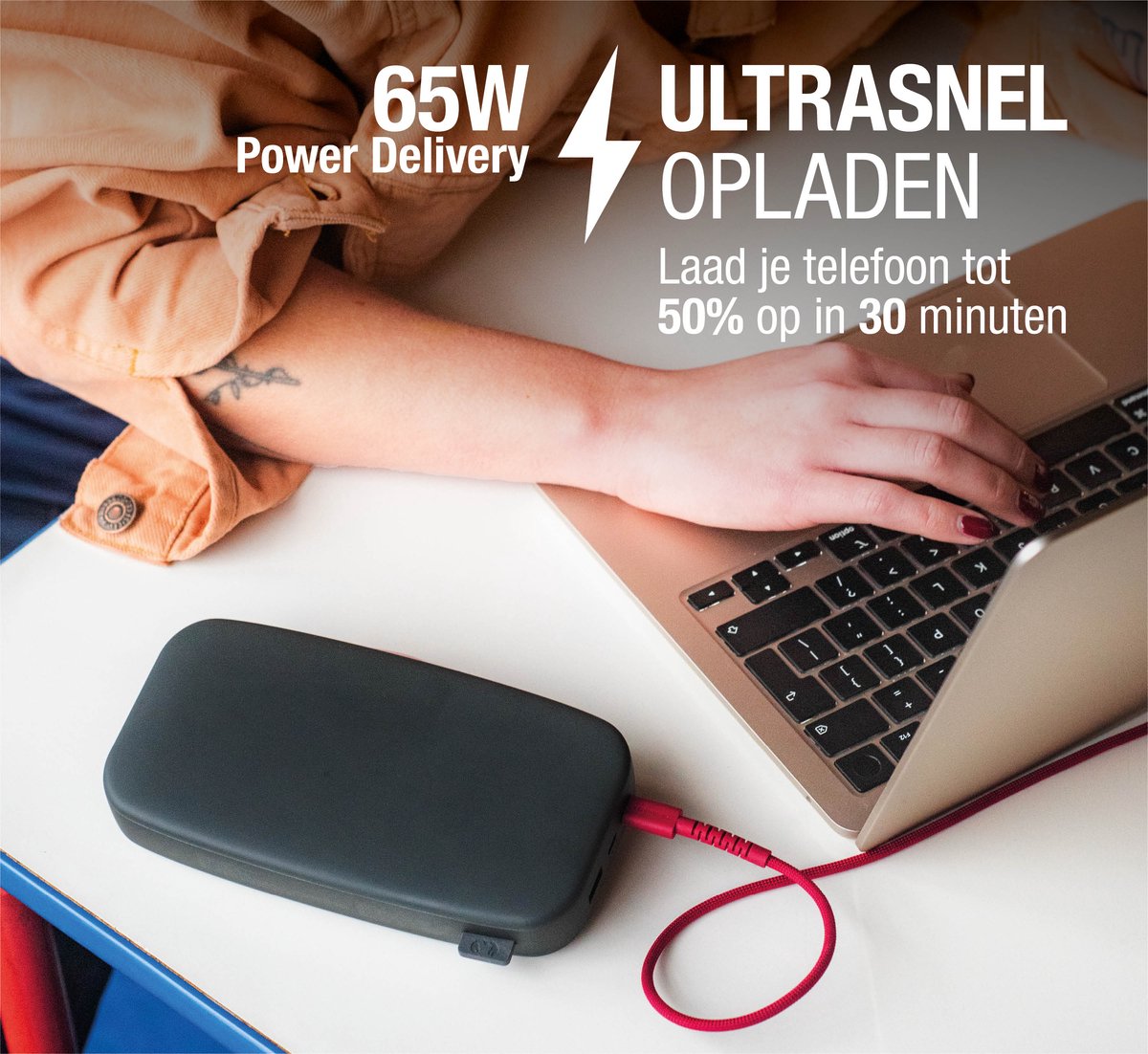 Fresh 'n Rebel Powerbank 27000 mAh - Krachtige Powerbank - afbeelding 2