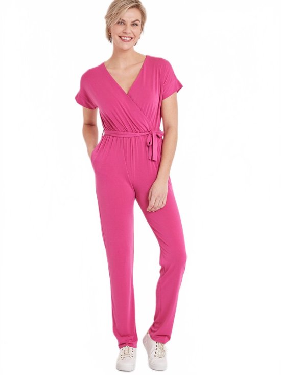 Broek jumpsuit in stretch breisel