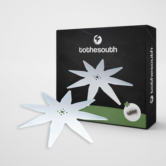 To the South® universeel robotmaaier mes geschikt voor Wiper - 8 tanden (29cm) - 2 stuks van To the South — afbeelding 2