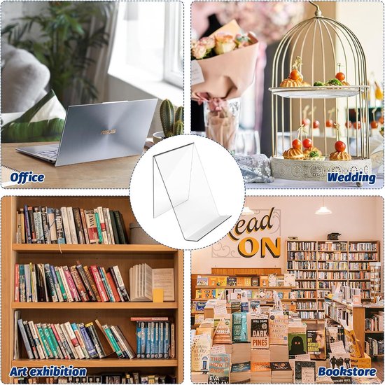 Lrporyvn 12Pcs / Set Chevalets en Plastique Transparent Porte-Assiettes Afficher Egouttoir Image Cadre Socle de Livre Photo Affichage du Support Supporter Lrporyvn 12Pcs / Set Chevalets en Plastique Transparent Porte-Assiettes Afficher Egouttoir Image Cadre Socle de Livre Photo Affichage du Support Supporter
