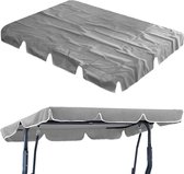 Bol.com Vervangend dak voor schommelbank (180 x 110 cm / 210 x 145 cm): hoogwaardig zonnedak met 2 tunnellussen 100% 600D Oxford... aanbieding