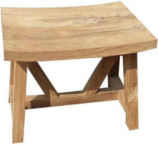 Stool voetenbank teak