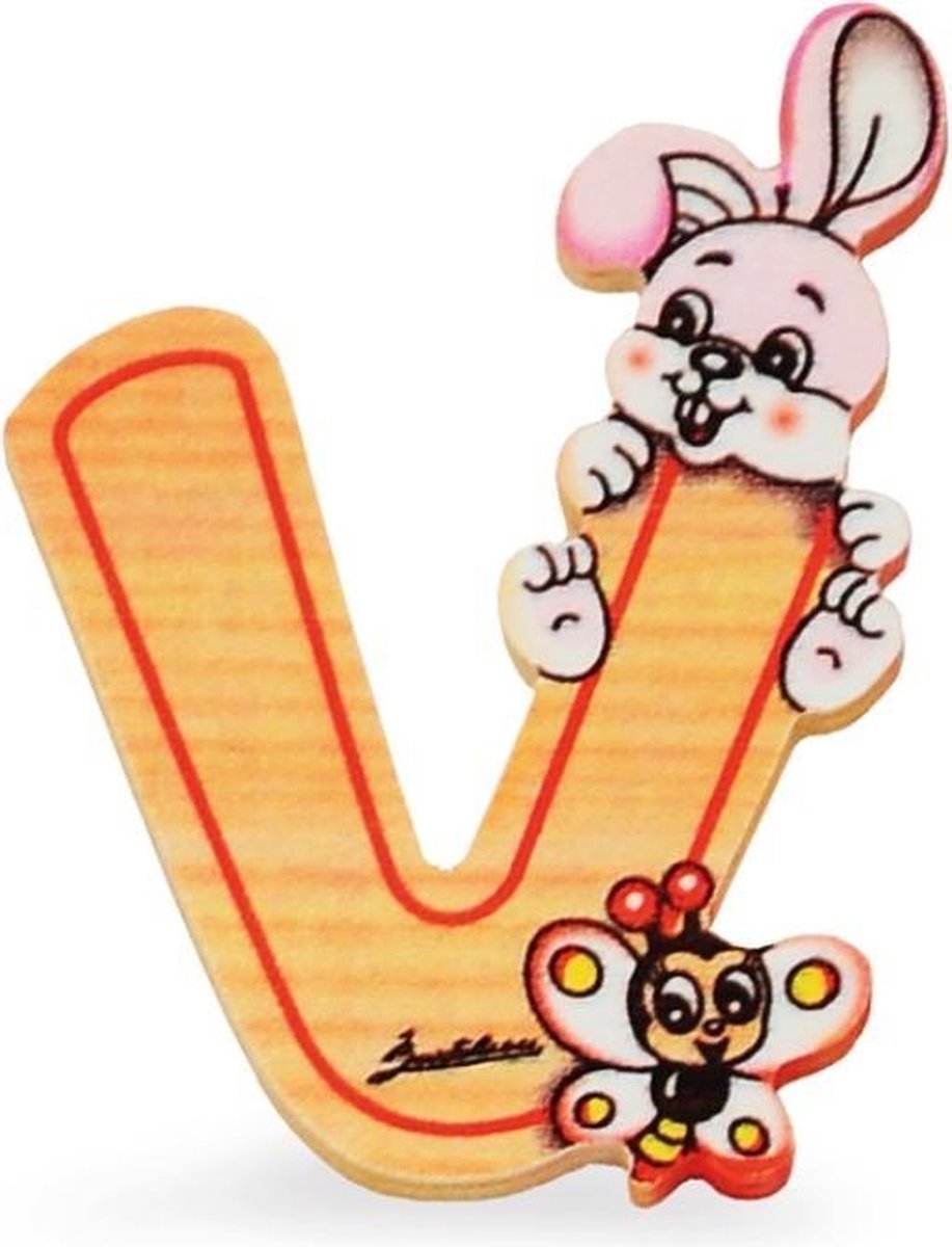 Alfabet letter hout groot V | Bartolucci Alfabet letter hout groot V | Bartolucci