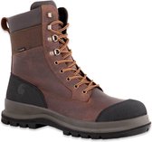 Carhartt F702905 Men’s Detroit Rugged Flex® Waterproof Insulated S3 High Safety Work Boot - Dark Brown-Dark brown-40