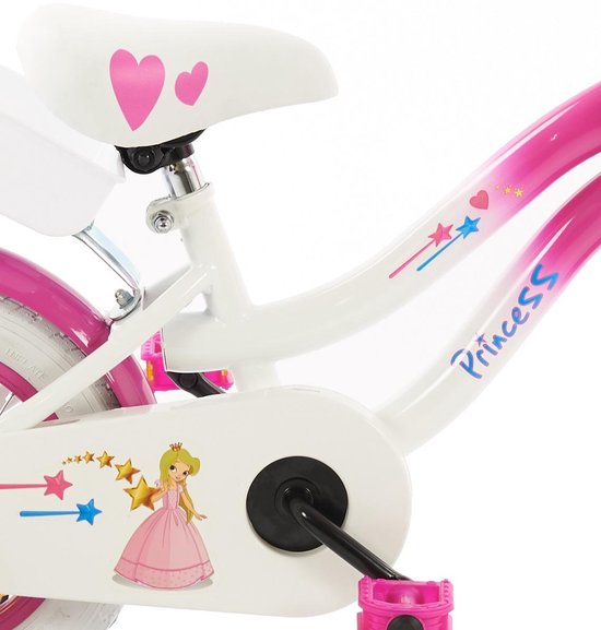 2Cycle Princess Kinderfiets -12 inch - Poppenzitje- Roze - Meisjesfiets - 2Cycle