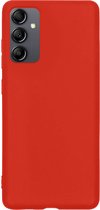 Hoesje Geschikt voor Samsung A14 Hoesje Siliconen Cover Case - Hoes Geschikt voor Samsung Galaxy A14 Hoes Back Case - Rood