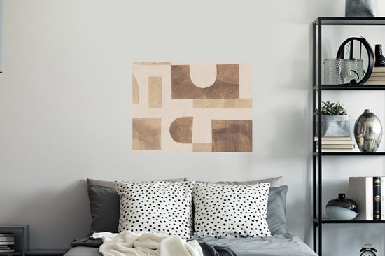 Stickers muraux - Film autocollant - Abstrait - Puzzle - Formes - Couleurs - 80x60 cm - Film adhésif - Stickers muraux Chambre d'enfant - Papier peint autocollant - Papier peint autocollant - Film autocollant