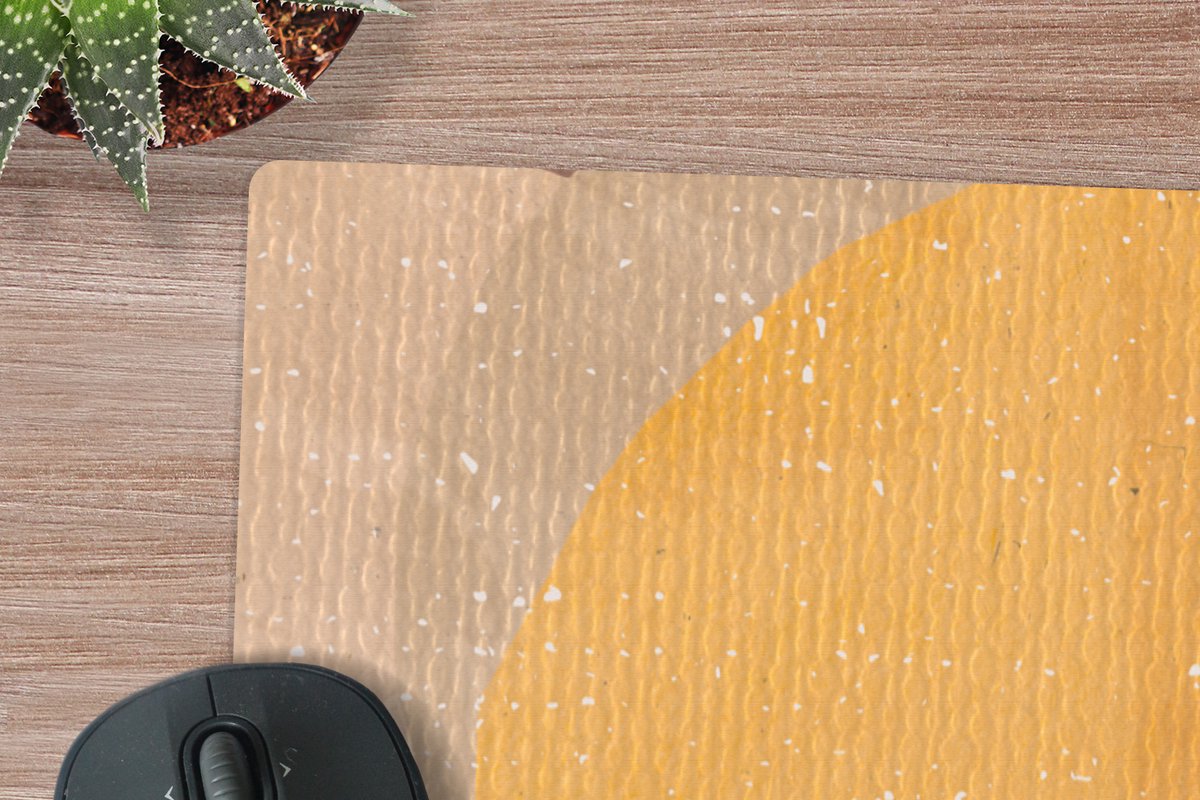 Muismat XXL 120x80 cm - Bureau onderlegger - Bureau mat Abstract - Kunst - Regenboog - Pastel - Bureaumat - Gaming mousepad xl - Bureaulegger groot - Computer deskmat