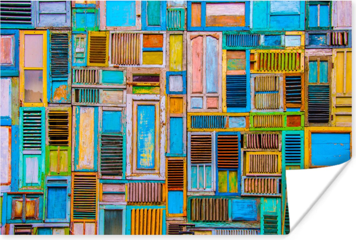 Deuren - Blauw - Abstract - Architectuur - Neon