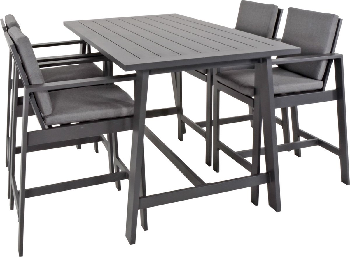 Lesli Living Tabouret de bar Malibu - Charcoal - Aluminium