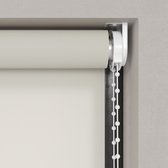 Dutchblinds Rolgordijn - lichtdoorlatend - Parel Wit - 190x190cm - Raamdecoratie op maat