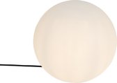 QAZQA nura - Lampadaire moderne | Lampadaire - 1 lumière - H 53,7 cm - Wit - Éclairage extérieur