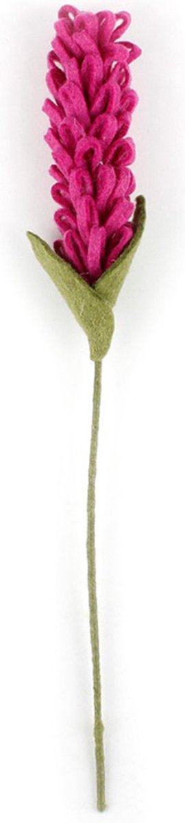 Hyacint Bloem Fuchsia Vilt - 40cm