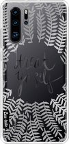 Casetastic Huawei P30 Pro Hoesje - Softcover Hoesje met Design - Treat Yoself Silver Print