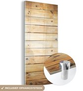 MuchoWow® Peinture sur Verre - Plancher - Bois - Étagère - 20x40 cm - Peintures sur Verre Acrylique - Photo sur Glas