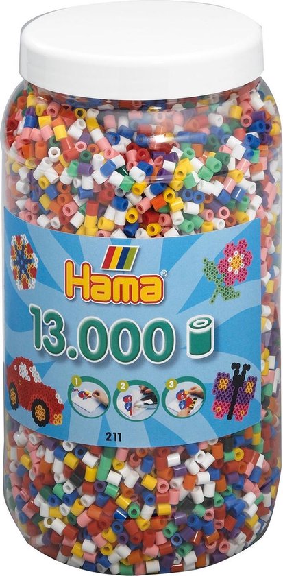 Hama Strijkkralen Pot 13000 Stuks