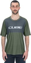 Cube Vertex Tm Enduro-trui Met Korte Mouwen Groen XL Man
