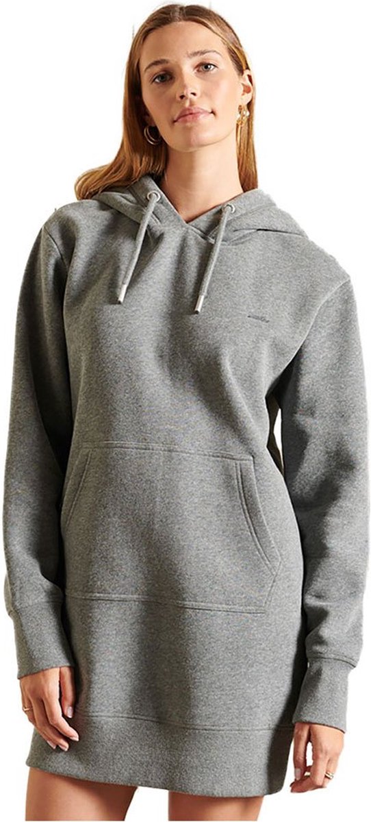 Superdry Vintage Logo Embroidered Jurk XS Vrouw Rich Charcoal Marl