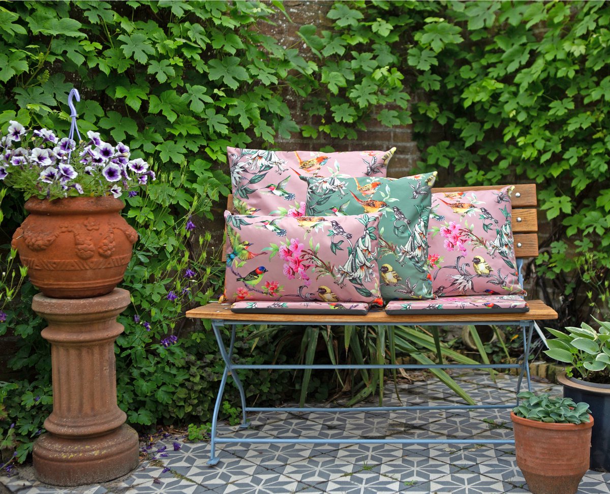 Hollywood Regency Kussen Textiel Groen bij
