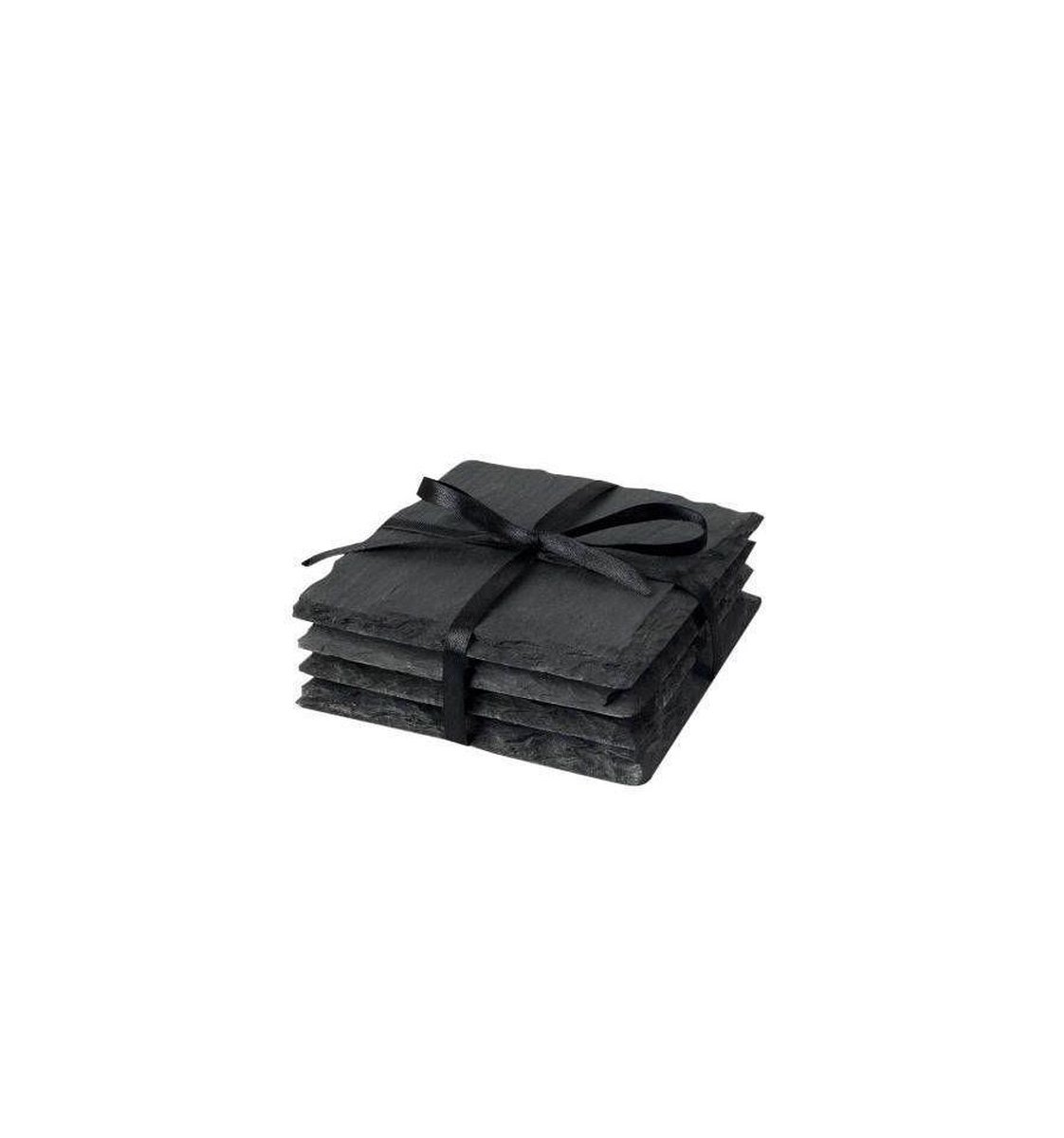 Invotis set van 4 leisteen onderzetters Slate