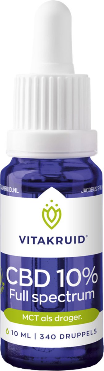 Goedkoopste Vitakruid CBD Olie 10 Full Spectrum 10 ml