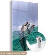 Peinture sur Verre - Dauphin - Mer - Ciel - 100x150 cm - Peintures sur Verre Peintures - Photo sur Glas