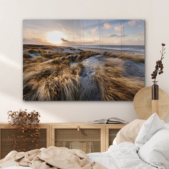 Peintures sur verre - Plage - Mer - Scheveningen - Nederland - 120x80 cm - Peintures Plexiglas