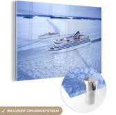 Un bateau de croisière dans la glace Plexiglas 30x20 cm - petit - Tirage photo sur Glas (décoration murale en plexiglas)