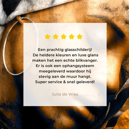 Peinture sur verre - Femme - Abstrait - Foulard - 40x60 cm - Peintures Plexiglas