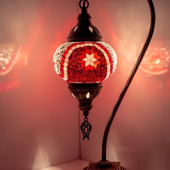 Lampe de Table - Lampe Mosaïque - Lampe Turque - Modèle Arc - Ø 15 cm -  Hauteur 42 cm... | bol.com