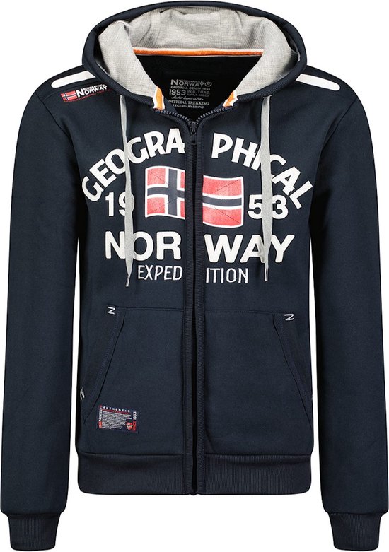 Geographical Norway Vest Donker Grijs Toumba opstaande kraag met Geographical Norway Vest Donker Grijs Toumba opstaande kraag met