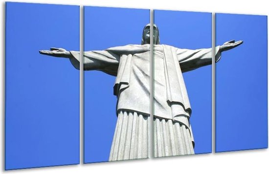 Glasschilderij Brazilie | Blauw, Grijs |