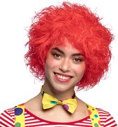 Boland - Pruik Clown Frizzy Rood - Steil - Kort - Unisex - Clown - Clown - Circus